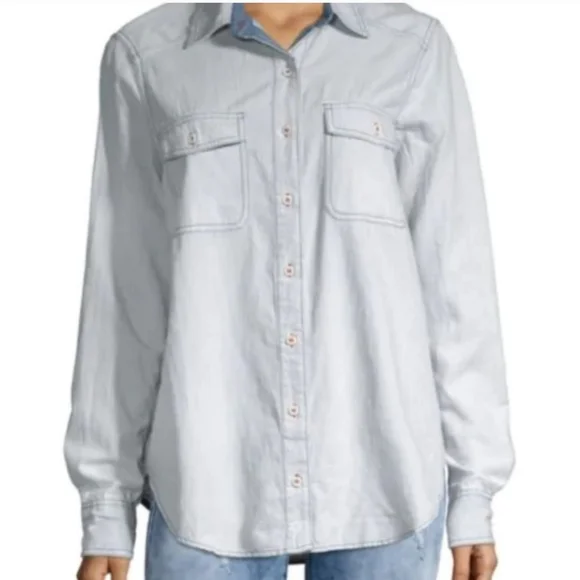 Free People Bandana Bandit Printed & Embroidered Button Down Size S - Picture 3 of 16